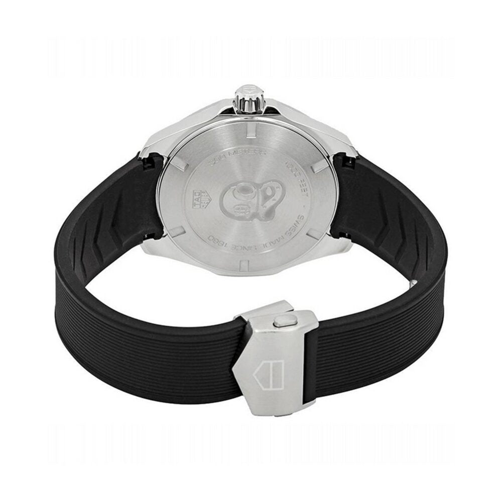 Tag Heuer Aquaracer Quartz Black Dial Black Rubber Strap Watch for Men -  WAY101A.FT6141