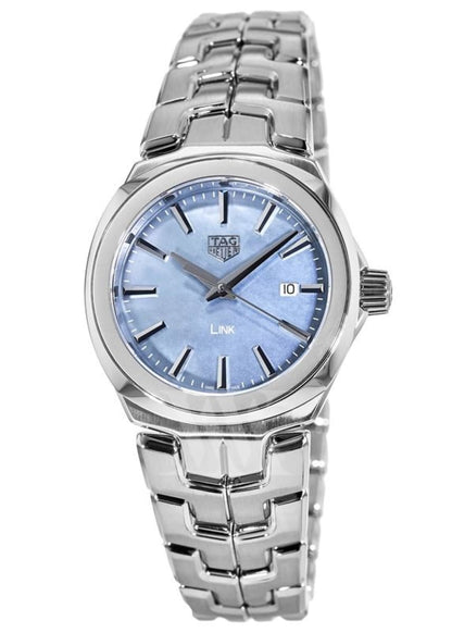 Tag Heuer Link Quartz Mother of Pearl Dial Silver Steel Strap Watch for Women - WBC1311.BA0600