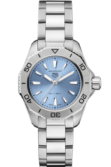 Tag Heuer Aquaracer Professional 200 Quartz Blue Dial Silver Steel Strap Watch for Women - WBP1415.BA0622